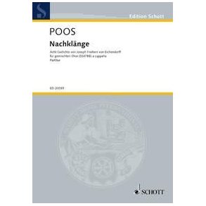 Nachklange : Eight Poems by Joseph von Eichendorff