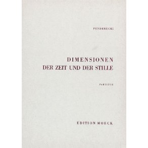 Dimension of Time and Silence : for a forty-part chorus of mixed voices, percussion groups and strings