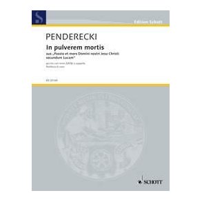 In pulverem mortis : aus Passio et mors Domini nostri Jesu Christi secundum Lucam