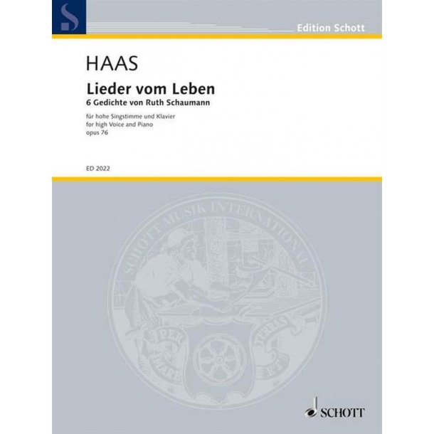 Lieder vom Leben op. 76 : 6 Poems