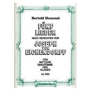 5 Lieder op. 88b : nach Gedichten von Joseph von Eichendorff
