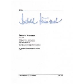 10 Lieder op. 71b : nach Gedichten von Theodor Storm