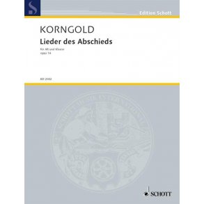 Lieder des Abschieds op. 14 : for medium voice and piano