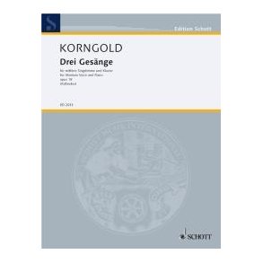 Drei Gesänge op. 18 : for medium voice and piano