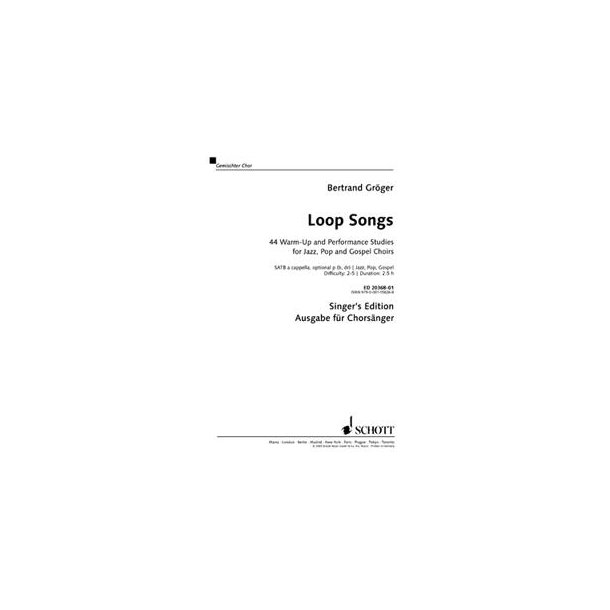 Loop Songs (minimum order qty 10) : 44 Warm-Up and Performance Studies