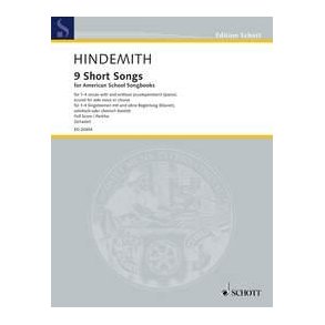 9 Short Songs : for American School Songbooks