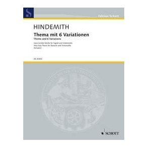 Theme and 6 Variations : Very Easy Pieces for Bassoon and Violoncello