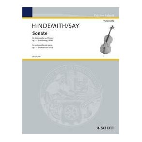 Sonata op. 11 : for violoncello and piano by Paul Hindemith. First version 1919
