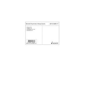 Missa brevis op. 5 a : for mixed choir (SATB) and 8 wind instruments