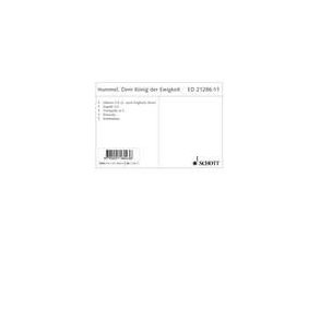 Dem Konig der Ewigkeit op. 17 : Cantata for mixed chorus and instruments