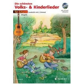 Die schonsten Volks- und Kinderlieder : sehr leicht bearbeitet