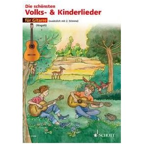 Die schonsten Volks- und Kinderlieder : sehr leicht bearbeitet