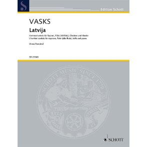 Latvija : chamber cantata for soprano, flute (alto flute), bells and piano
