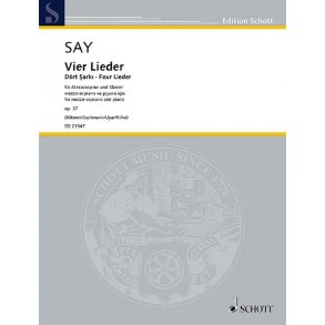 Four Songs op. 37 : for mezzo soprano and piano