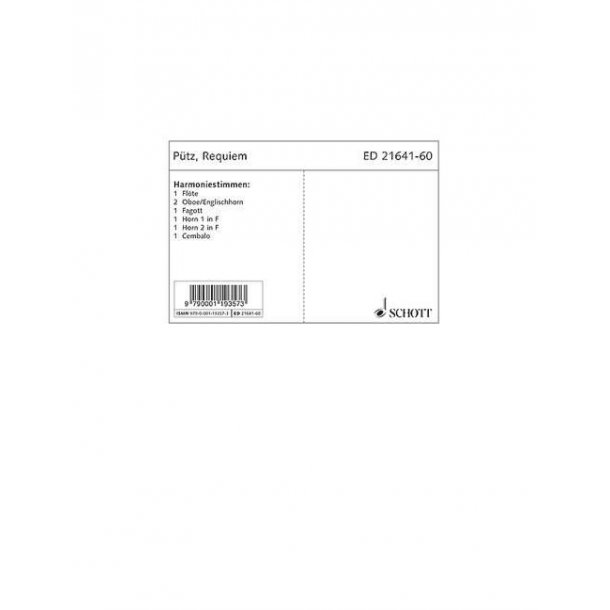 Requiem : With texts from the Old and New Testaments