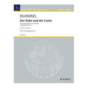 Der Rabe und der Fuchs : für vierstimmigen Männerchor (TTBB) Schlagzeug und Klavier