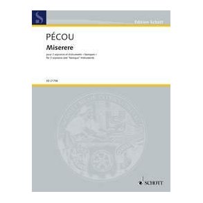 Miserere : for 3 sopranos and baroque instruments