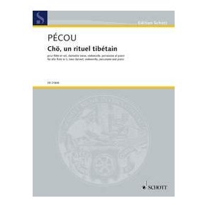 Chö, un rituel tibétain : for alto flute in G, bass clarinet, violoncello, percussion and piano