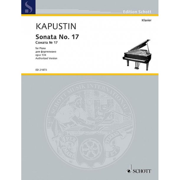 Sonata No. 17 op. 134 : for Piano