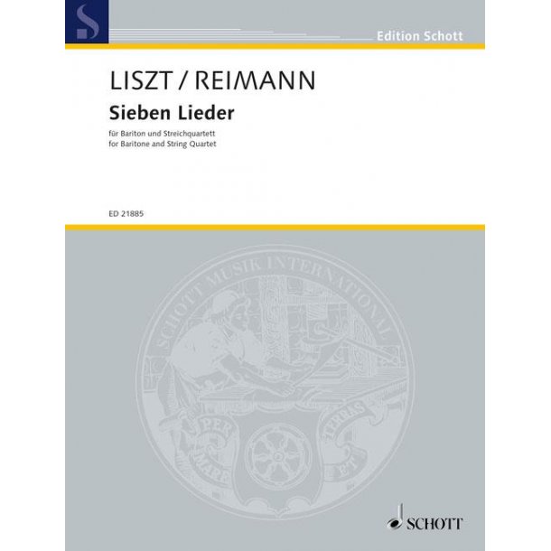 Seven Songs : Compiled and transcribed for baritone and string quartet by Aribert Reimann (2013)