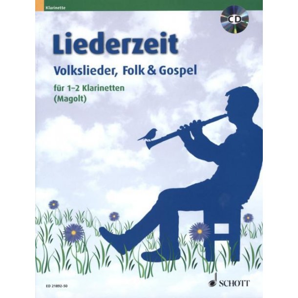 Liederzeit (1-2 B-Klarinetten) : Volkslieder, Folk & Gospel