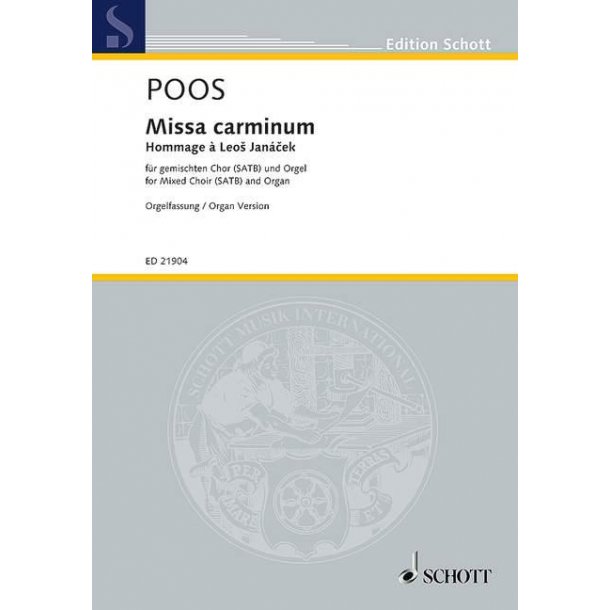 Missa carminum : Hommage &aacute; Leos Jan&aacute;cek