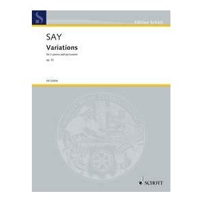 Variations op. 32 : for two pianos and percussion