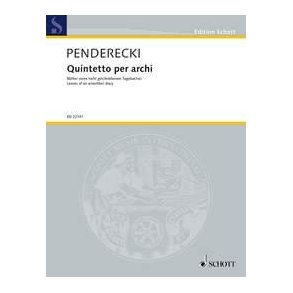 Quintetto per archi : per 2 violini, viola, violoncello e contrabbasso