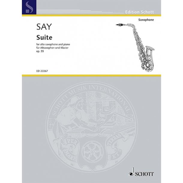 Suite Op. 55 : For Alto Saxophone and Piano
