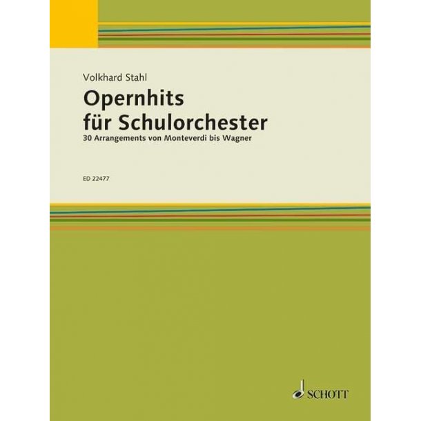 Opernhits f&uuml;r Schulorchester : 30 Arrangements von Monteverdi bis Wagner