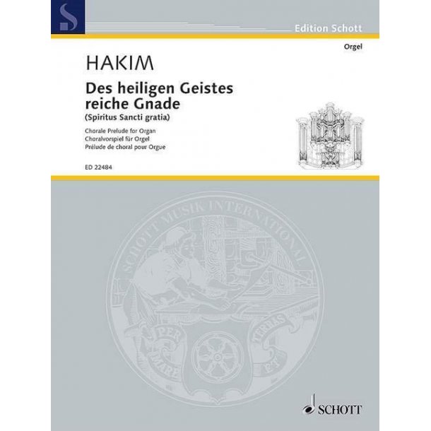 Des heiligen Geistes reiche Gnade : (Spiritus Sancti gratia)