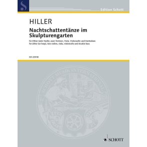 Nachtschattentänze im Skulpturengarten : für Zither (oder Harfe), zwei Violinen, Viola und Kontrabass