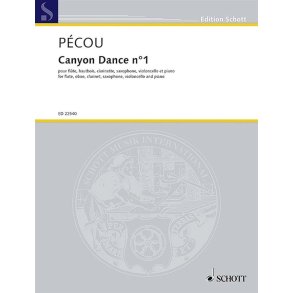Canyon Dance No. 1 : Fl, Ob, Clar, Sax, Cello and Piano