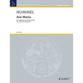 Ave Maria : for voice and string quartet