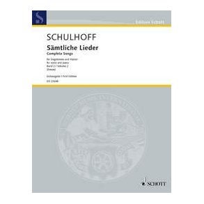 Sämtliche Lieder II Band 2 : Frühe Lieder II (1911-1915) - Erstausgabe