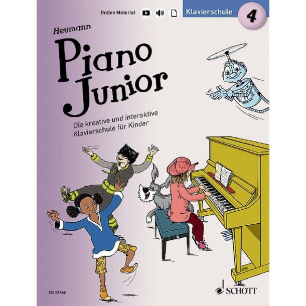 Piano Junior: Klavierschule 4 Band 4 : Die kreative und interaktive Klavierschule f&uuml;r Kinder