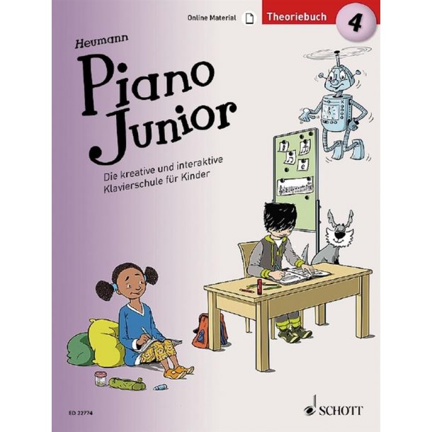Piano Junior: Theoriebuch 4 Band 4 : Die kreative und interaktive Klavierschule f&uuml;r Kinder