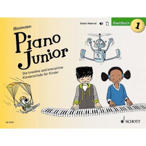 Piano Junior: Duettbuch 1 Band 1 : Die kreative und interaktive Klavierschule für Kinder