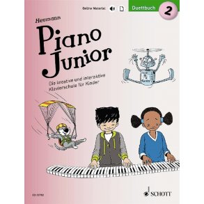 Piano Junior: Duettbuch 2 Band 2 : Die Kreative und Interaktive Klavierschule Für Kinder