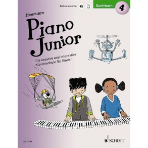 Piano Junior: Duettbuch 4 Band 4 : Vierhändiges Spielbuch zur Klavierschule