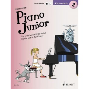 Piano Junior: Konzertbuch 2 Band 2 : Die Kreative und Interaktive Klavierschule Für Kinder