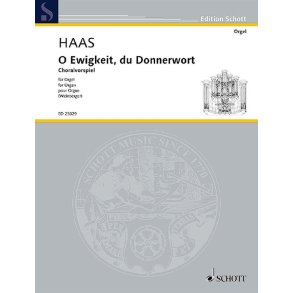 O Ewigkeit, Du Donnerwort : Choralvorspiel Für Orgel