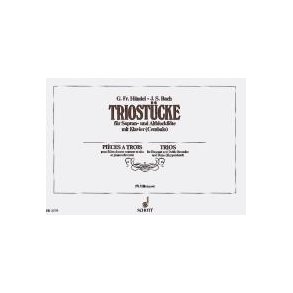 Triostücke : Für Sopran- und Altblockflöte mit Klavier (Cembalo)