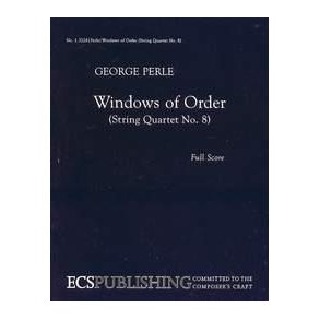 Windows of Order (String Quartet No. 8) : for string quartet
