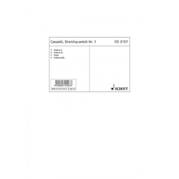 String quartet No. 1 F Minor