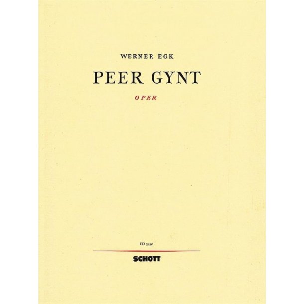 Peer Gynt : Oper in 3 Akten