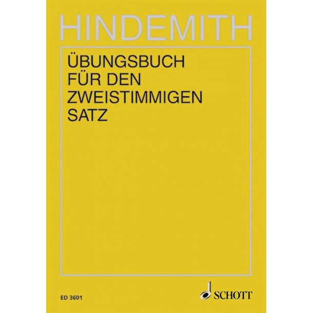 Unterweisung im Tonsatz Band 2 : ubungsbuch fur den zweistimmigen Satz