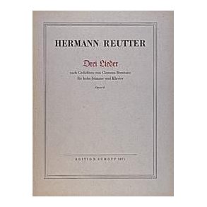 Drei Lieder op. 61