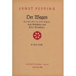 Der Wagen : Liederkreis aus O Mensch, gib acht