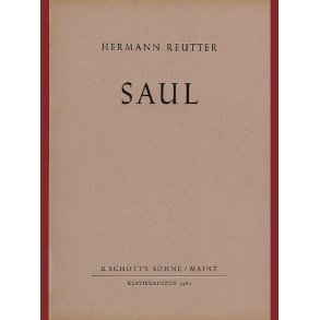 Saul op. 33 : Oper in einem Akt